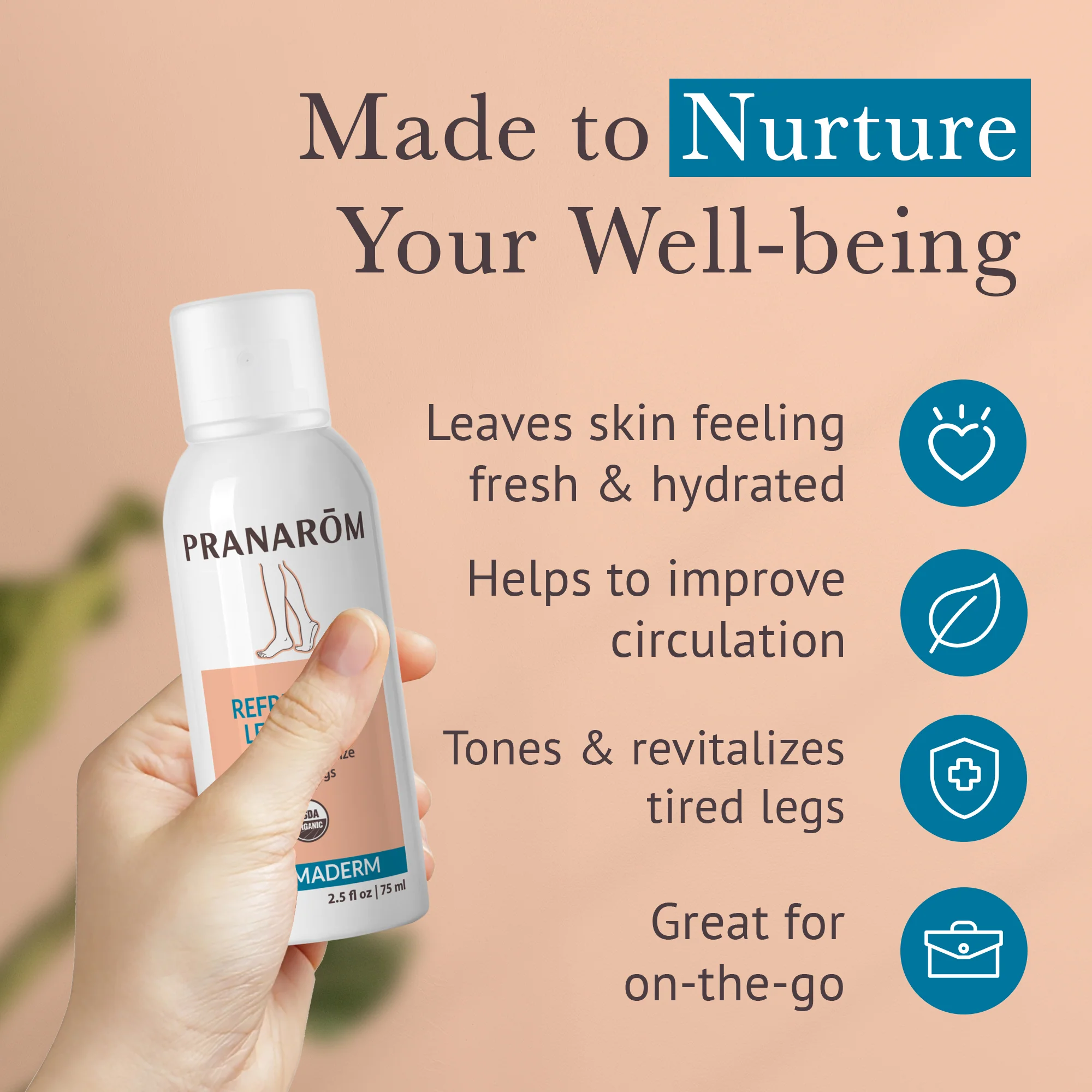 Aromaderm Refreshing Leg Spray - Image 4