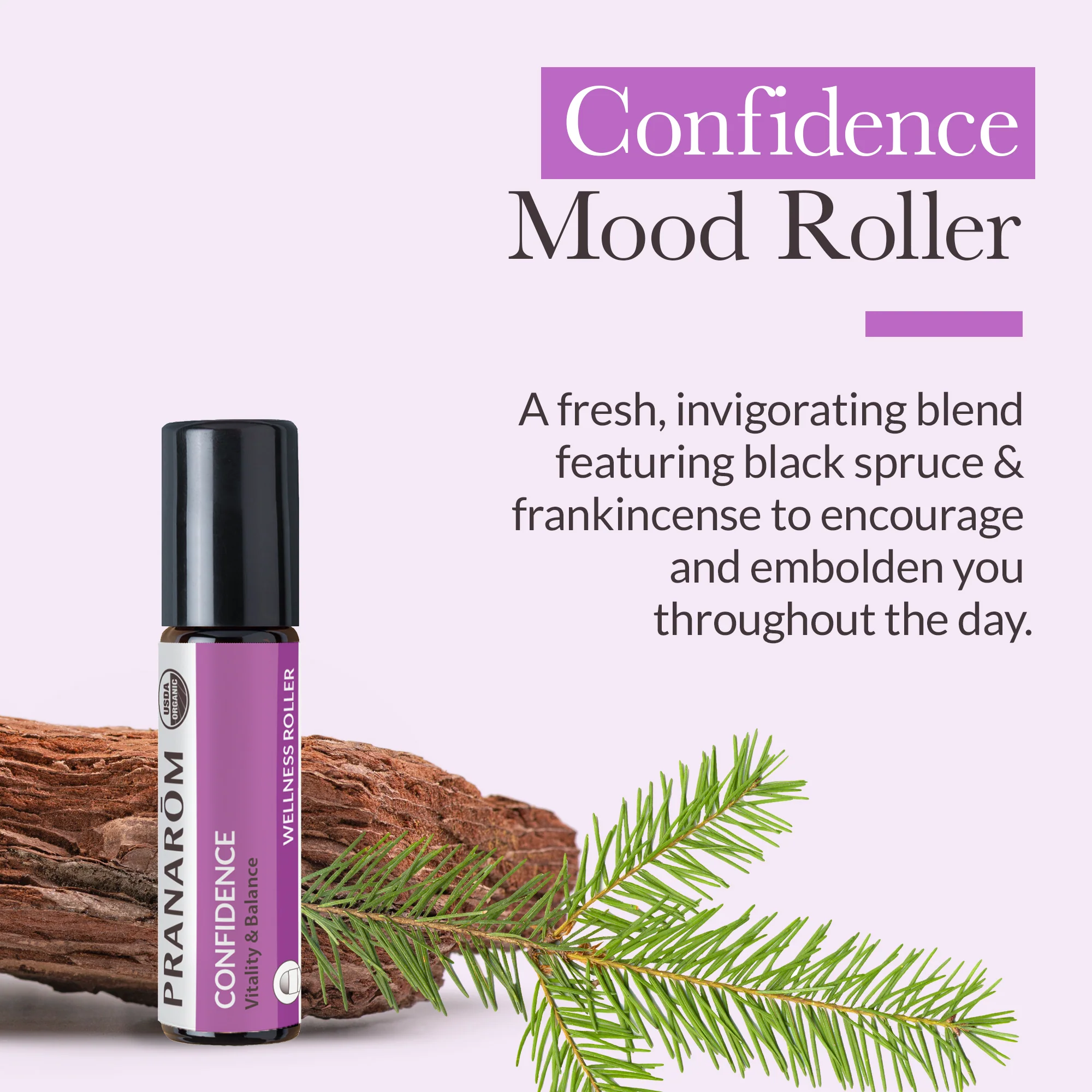Confidence Mood Roller Essential Oil Wellness Blend - Bio - Image 2