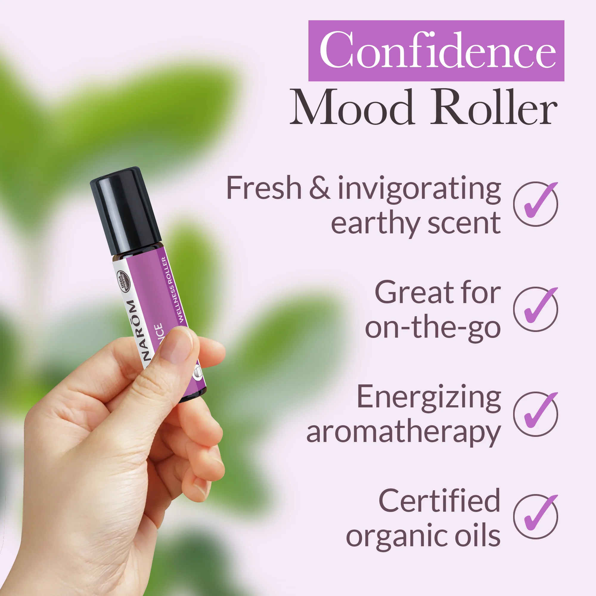 Confidence Mood Roller Essential Oil Wellness Blend - Bio - Image 4