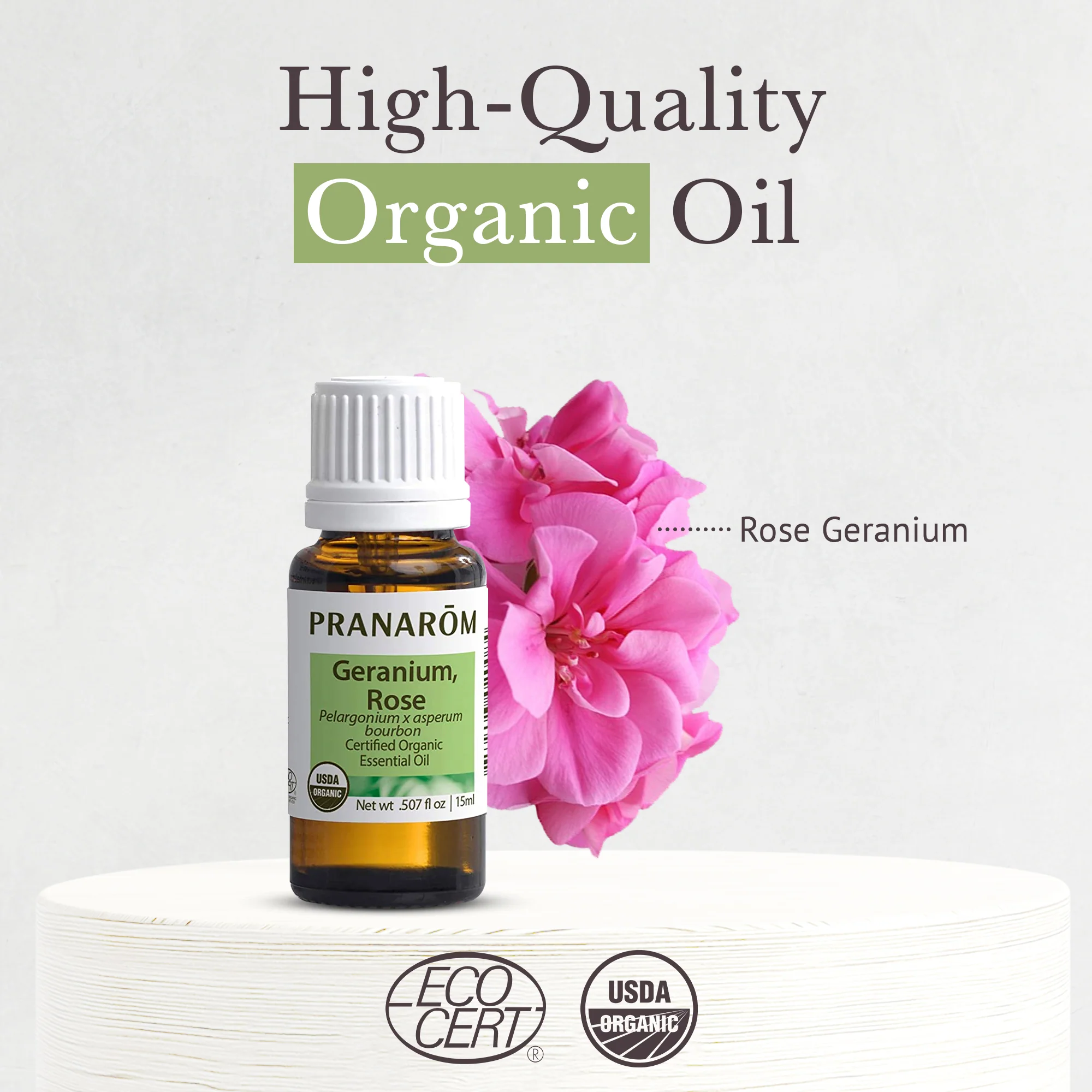 Geranium, Rose Essential Oil - Organic - Image 3