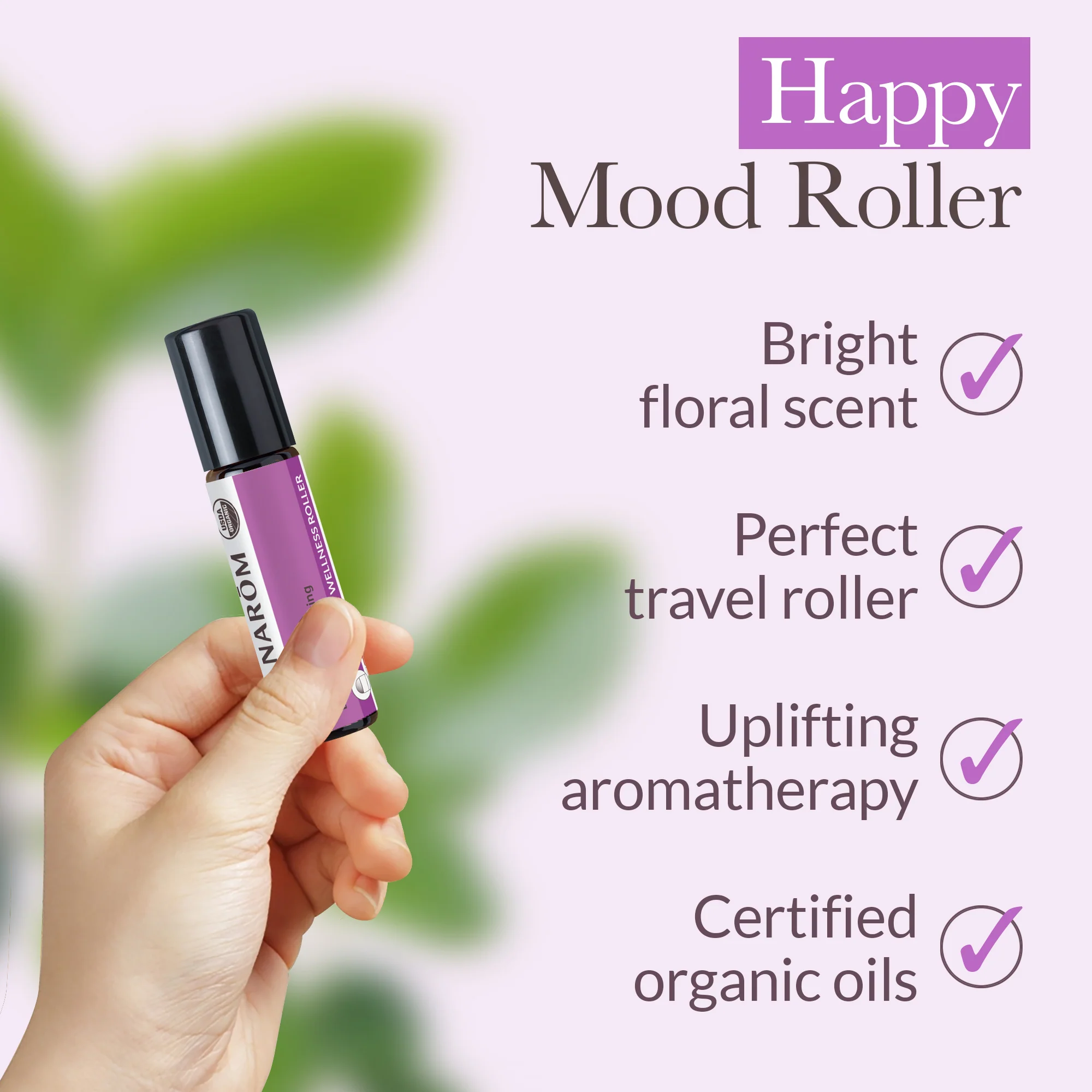 Happy Mood Roller Essential Oil Wellness Blend - Bio - Image 4