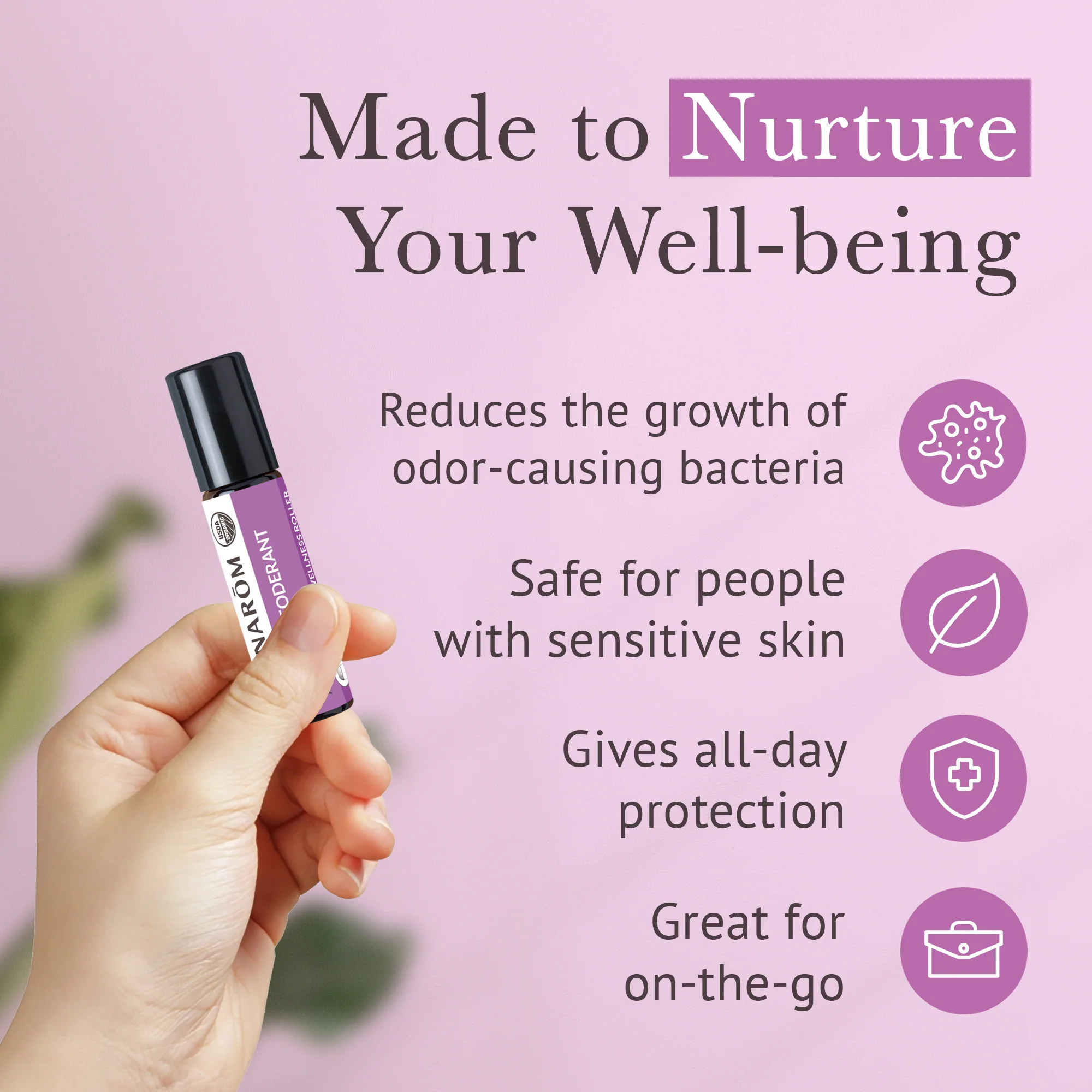 Herbal Deodorant Roller - Bio - Image 3