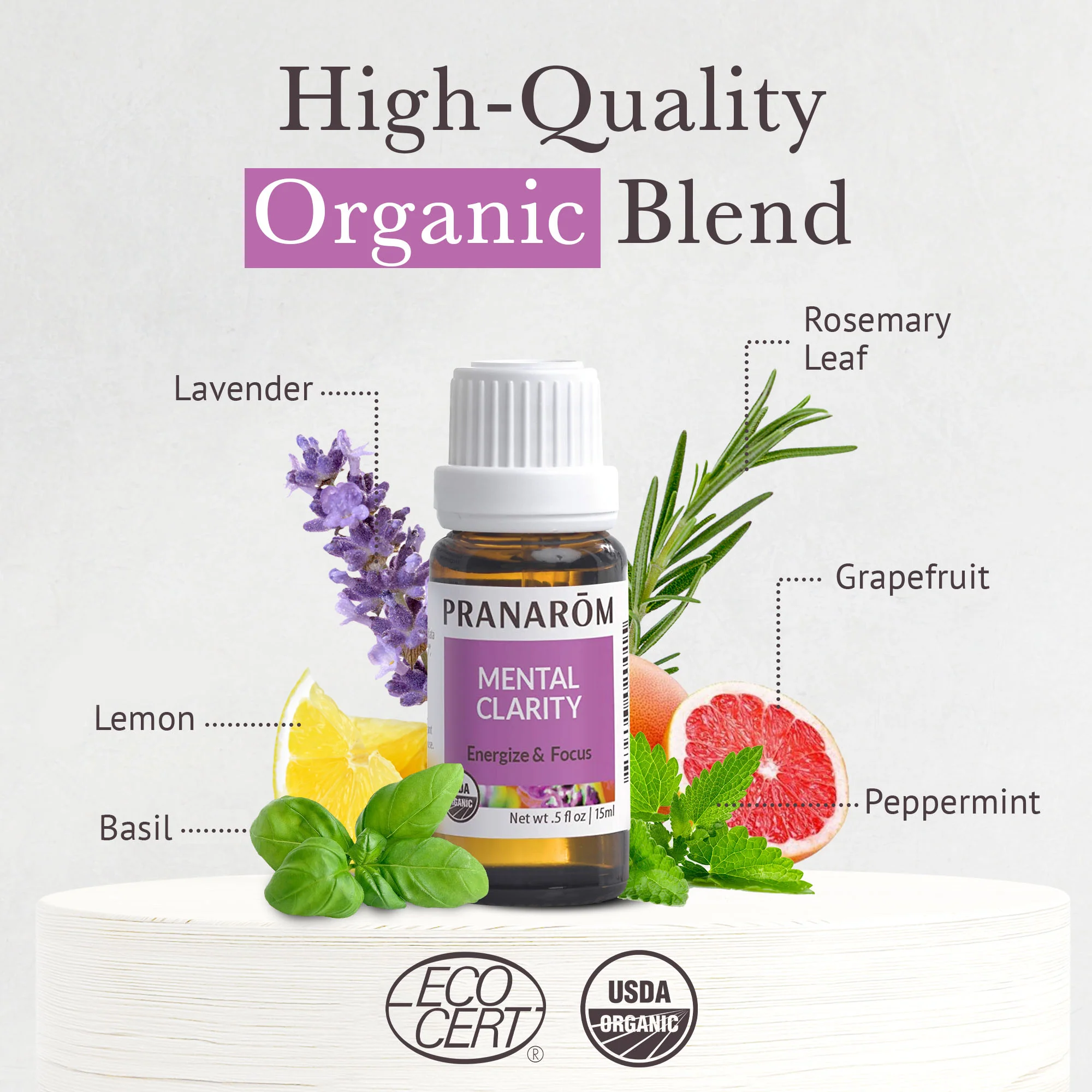 Mental Clarity Essential Oil Wellness Blend - Bio - Image 3