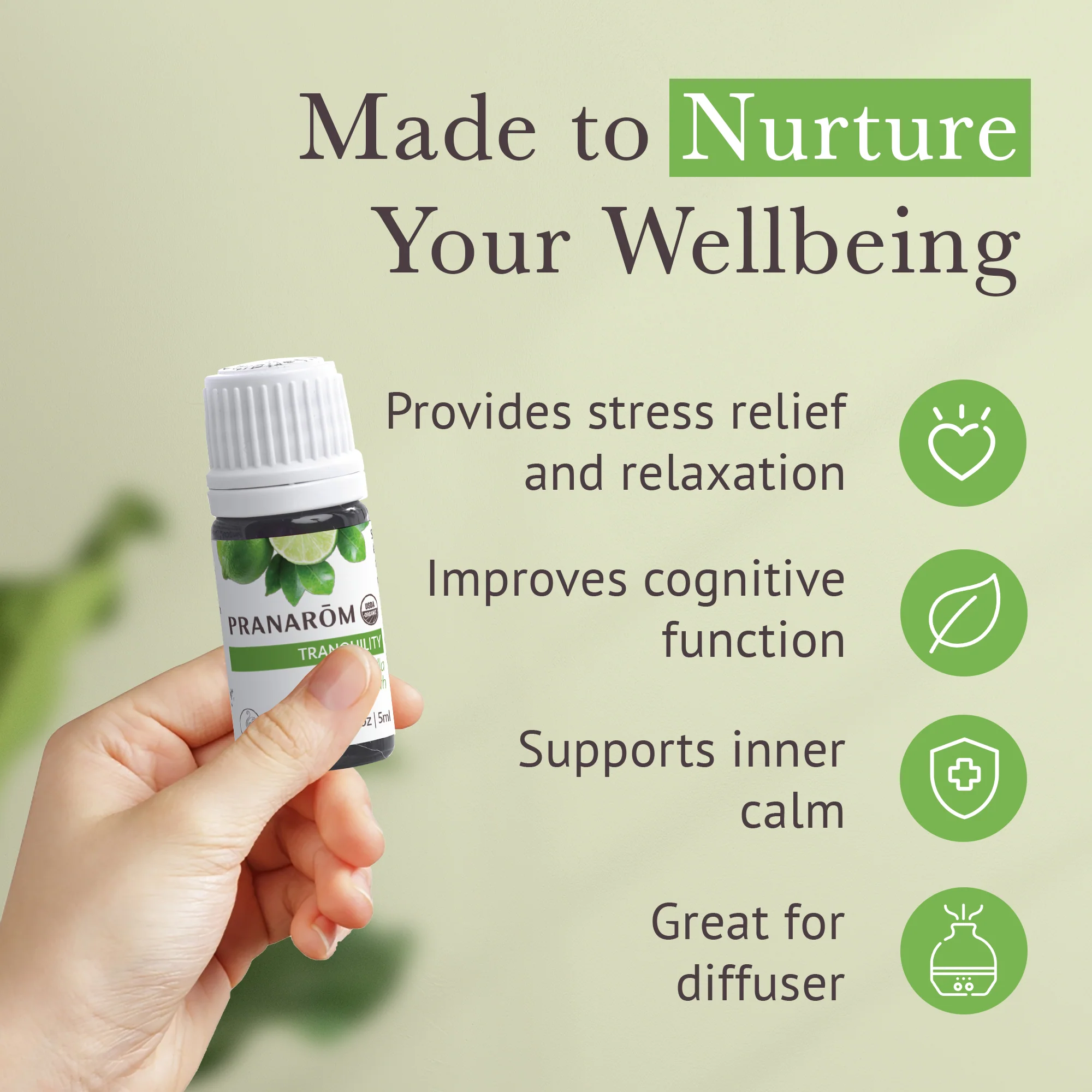 Tranquility Essential Oil Diffusion Blend - Bio - Image 4